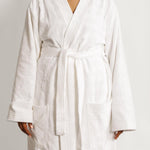 Whisper Soft Classic Toweling Bathrobe White