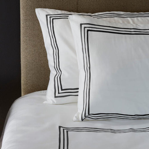 Whisper Soft Heritage Collection 700 Thread Count Egyptian Cotton Pillowcase Pair Black-Pillowcases