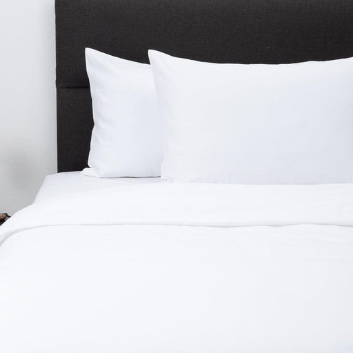 Whisper Soft 700 Thread Count Egyptian Cotton Heritage Collection Pillowcase pair - White-PILLOWCASE