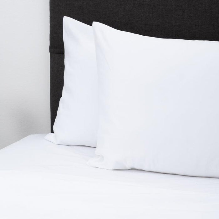 Whisper Soft 700 Thread Count Egyptian Cotton Heritage Collection Pillowcase pair - White-PILLOWCASE