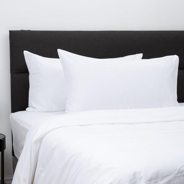 Whisper Soft 700 Thread Count Egyptian Cotton Heritage Collection Pillowcase pair - White-PILLOWCASE