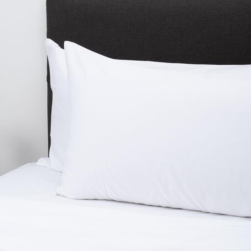 Whisper Soft 700 Thread Count Egyptian Cotton Heritage Collection Pillowcase pair - White-PILLOWCASE