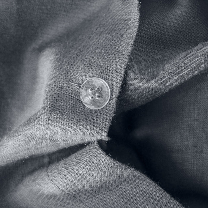 Whisper Soft Linen & Lyocell Blend Heritage Collection Duvet Cover Set - Midnight-Duvet Cover