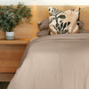 Whisper Soft Heritage Collection Linen and Lyocell Blend Duvet Cover Set Sandstone