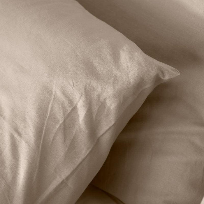 Whisper Soft Linen & Lyocell Blend Heritage Collection Pillowcase pair - Sandstone-Pillow Case