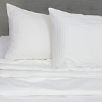Whisper Soft Heritage Collection Soho 500 Thread Count Egyptian Cotton Duvet Cover Set White Stitch
