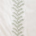 Whisper Soft Leafline 400 Thread Count 100% Cotton Embroidered Duvet Cover Set Sage on White-Duvet Cover Sets