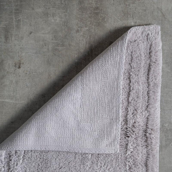 Whisper Soft Luxury Cotton Rug - Light Grey-BATH MAT