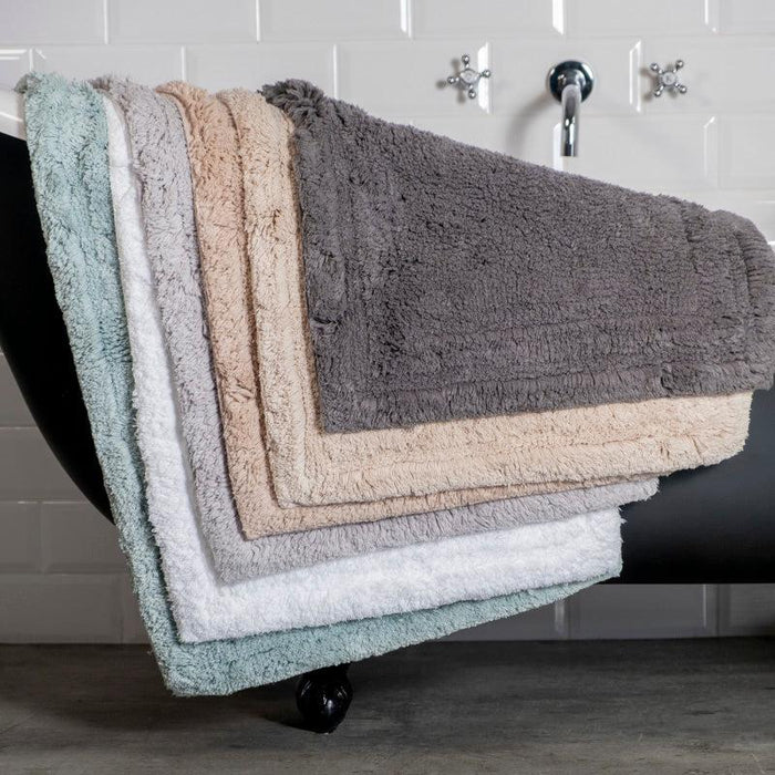 Whisper Soft Luxury Cotton Rug - Steel Grey-BATH MAT