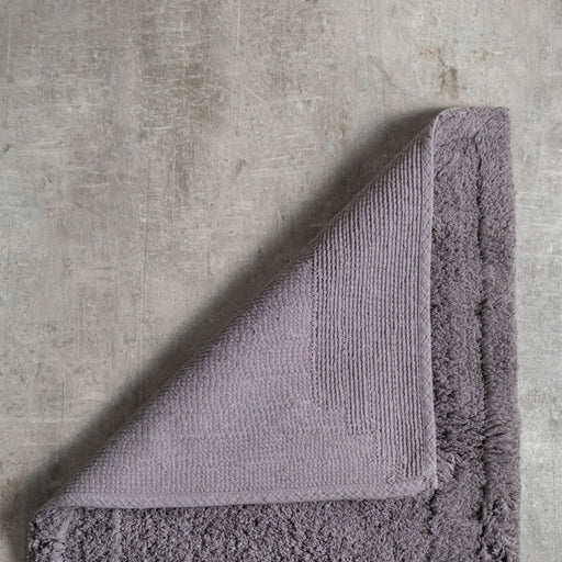 Whisper Soft Luxury Cotton Rug - Steel Grey-BATH MAT