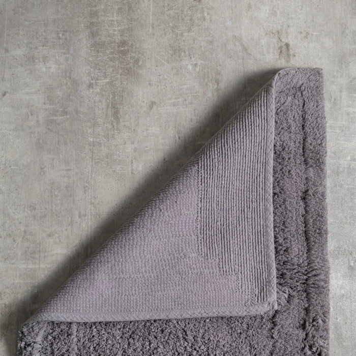 Whisper Soft Luxury Cotton Rug - Steel Grey-BATH MAT