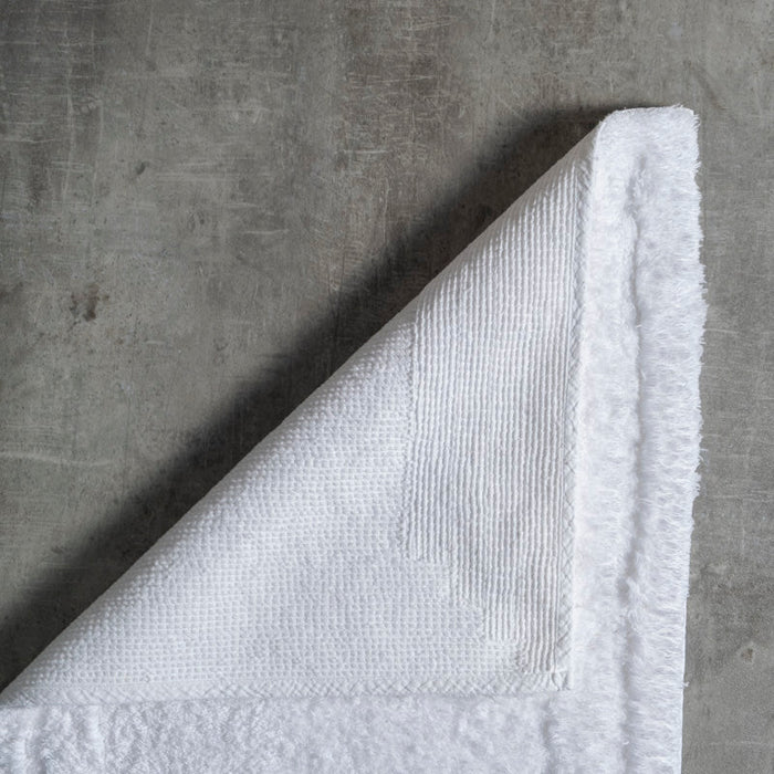 Whisper Soft Luxury Cotton Rug - White-BATH MAT