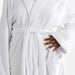 Whisper Soft Microfleece Bathrobe White-Bathrobes