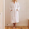 Whisper Soft Microfleece Bathrobe White