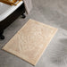 Whisper Soft Non-Slip Cotton Pattern Bath Mat 60x90 - Clay