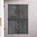 Whisper Soft Non-Slip Cotton Pattern Bath Mat - Ash Grey-Bath mat