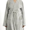 Whisper Soft Toweling Bathrobe Grey