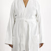 Whisper Soft Toweling Bathrobe White