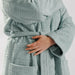 Whisper Soft Waffle Pique Towelling Bathrobe Aquifer-Bathrobes