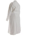 Whisper Soft Waffle Pique Towelling Bathrobe White-Bathrobes