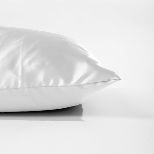 Whispersoft Indulgence Satin Pillowcase Pair - White-PILLOWCASE