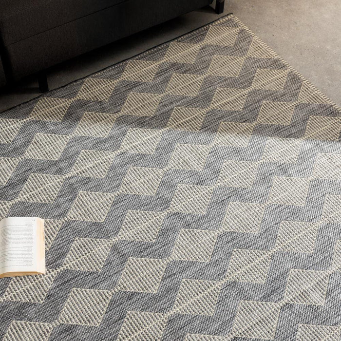 Winter Embrace Indoor and Outdoor Rug Misty Grey-Carpets/Rugs