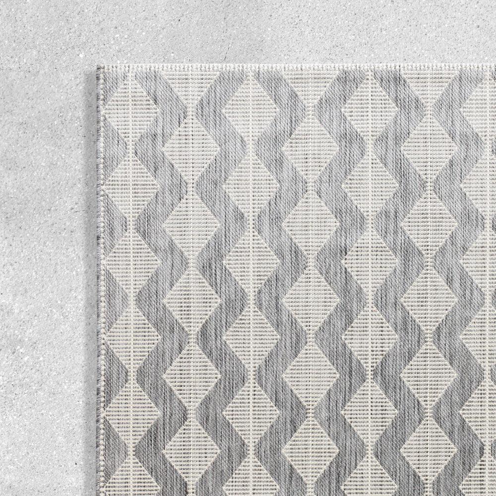 Winter Embrace Indoor and Outdoor Rug Misty Grey-Carpets/Rugs