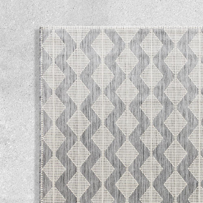Winter Embrace Indoor and Outdoor Rug Misty Grey-Carpets/Rugs