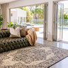 Winter Medallion Indoor and Outdoor Rug Misty Grey