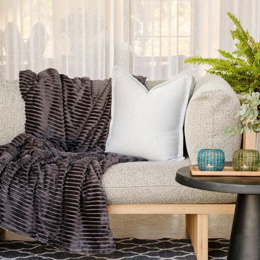 Woven Scatter Cushion - Light Grey