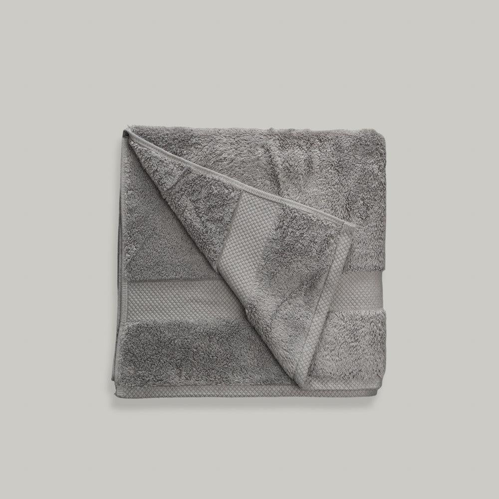 xMonaco Signature Towel Collection Mid Grey-Towels