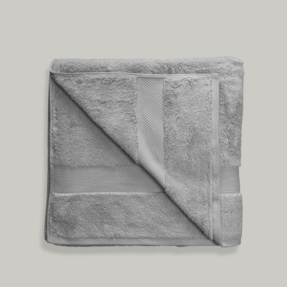 xMonaco Signature Towel Collection Mid Grey-Towels