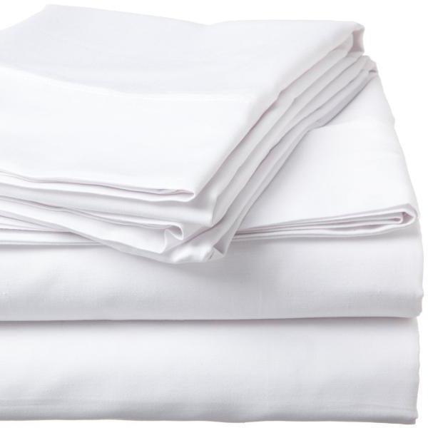 Whisper Soft 500 Thread Count Sateen Egyptian Cotton Flat Sheet - White